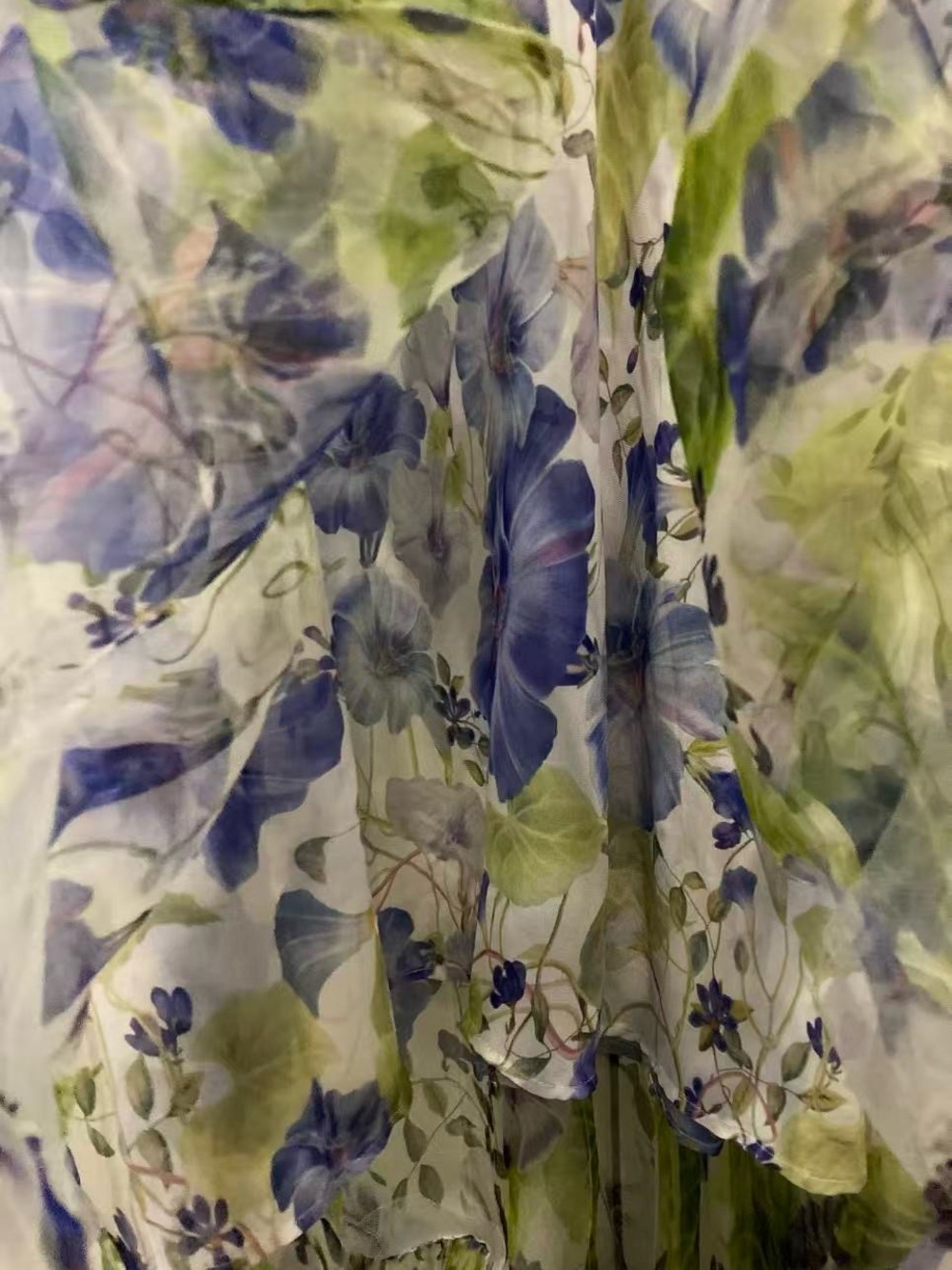 Zimmermann Floral Lavender & Green Long Sleeve Maxi Dress size 3 - Picture 6 of 13